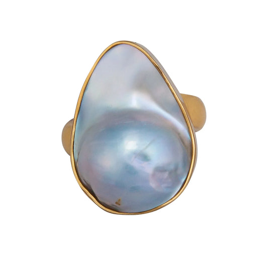 Mabe Blister Pearl Ring