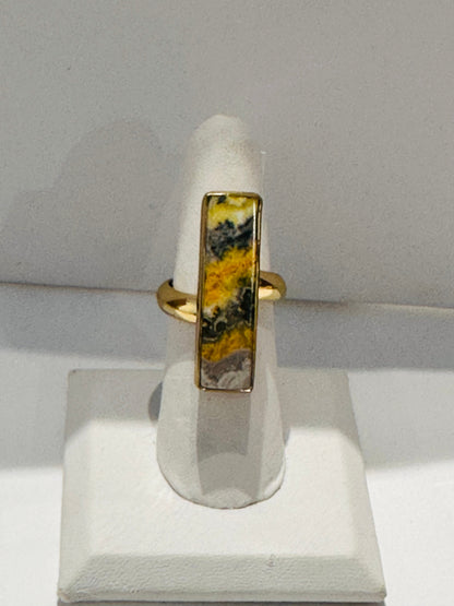 Bumblebee Jasper ring
