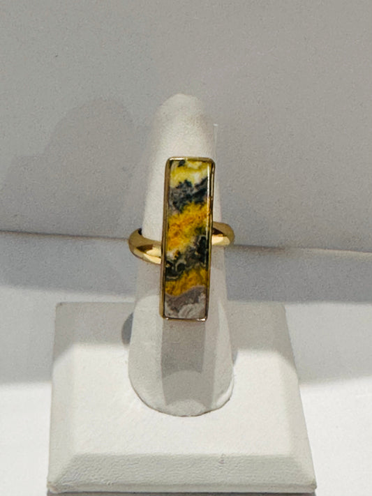 Bumblebee Jasper ring