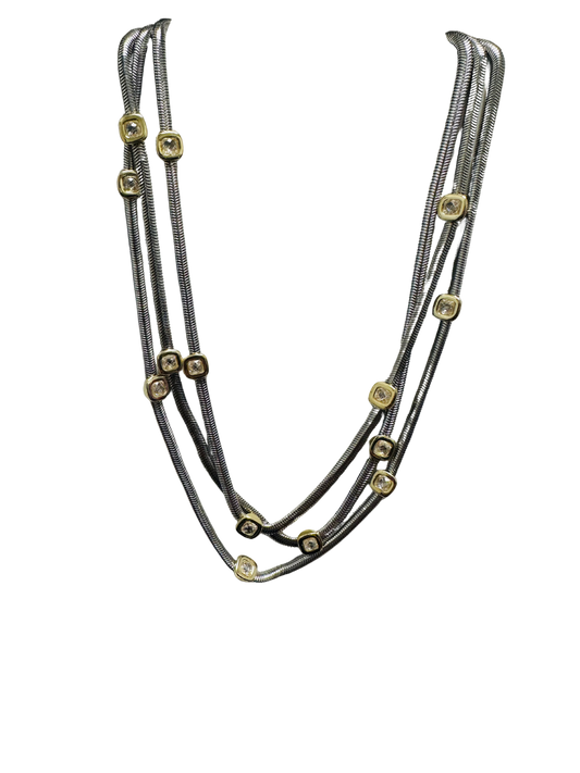 Two Tone Coil Necklace