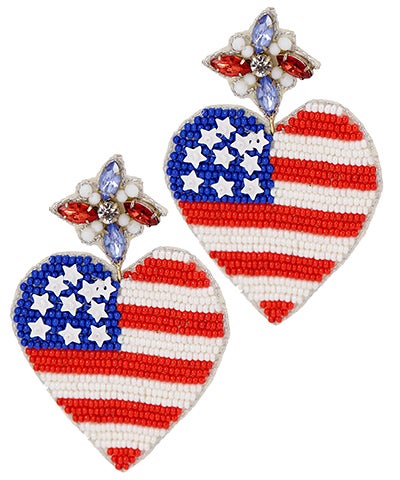 Heart American Flag