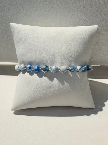 Semi precious stretch bracelet