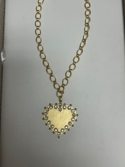 Mother Of Pearl Heart Pendent