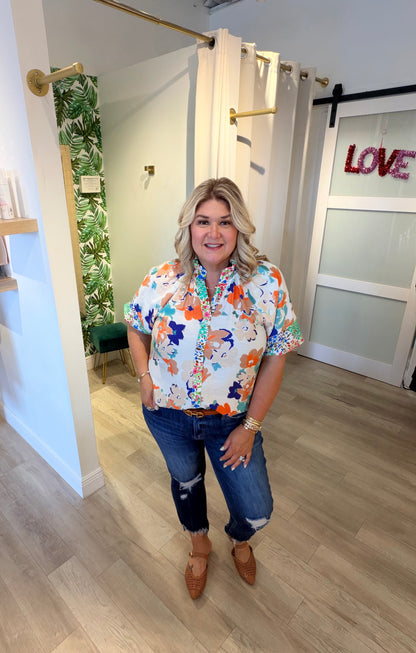 Falling Floral Top