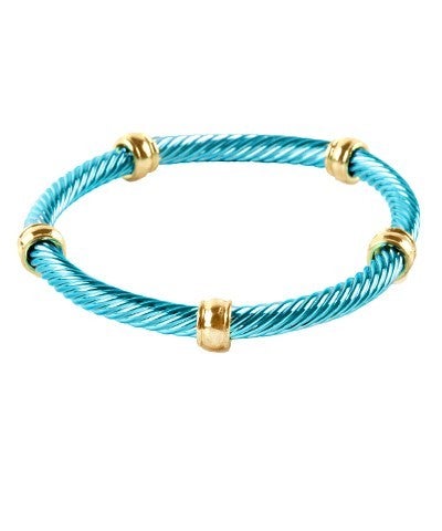 Metallic stretch bracelet