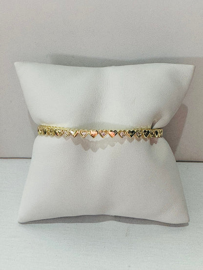 Heart Bangle Bracelet