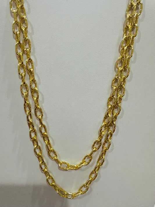 Small Diamond Cut Link