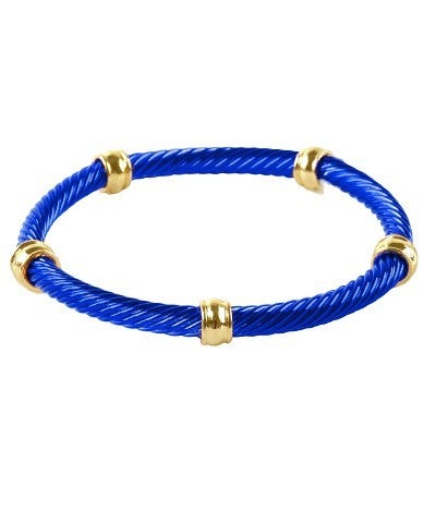 Metallic stretch bracelet