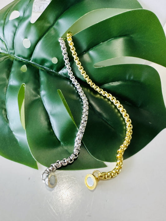 Box chain bracelet