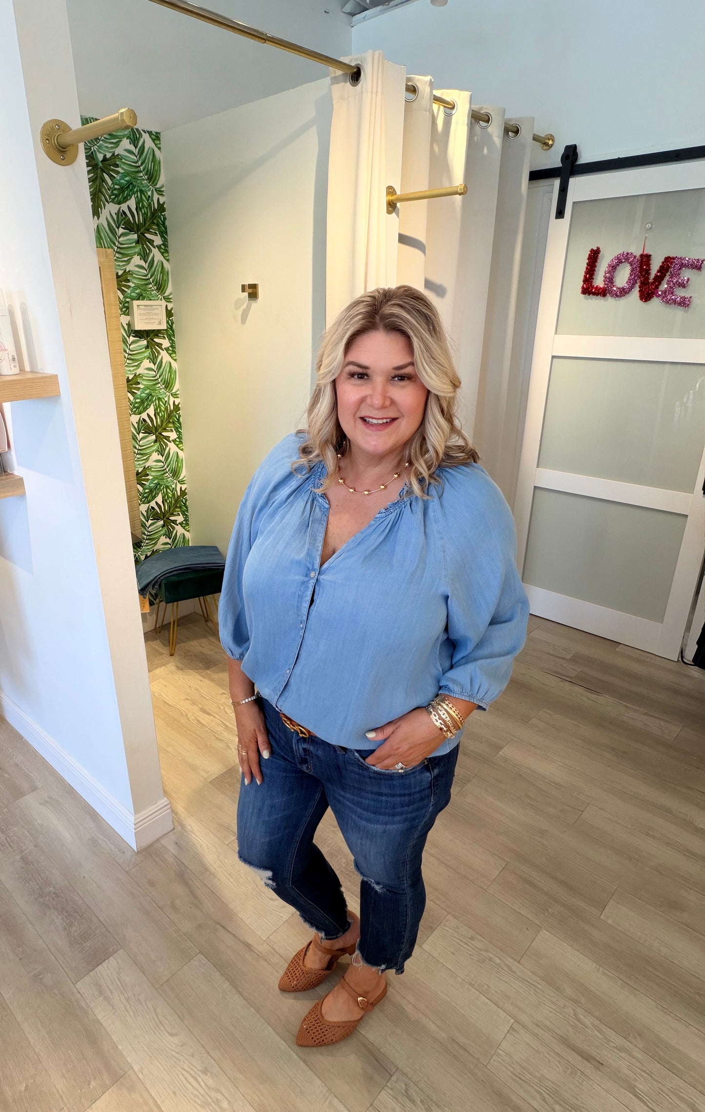 Soft Chambray Top