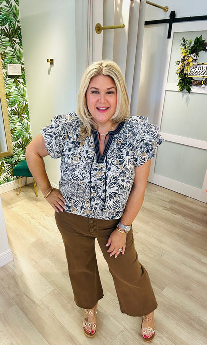 Whispering Florals Top