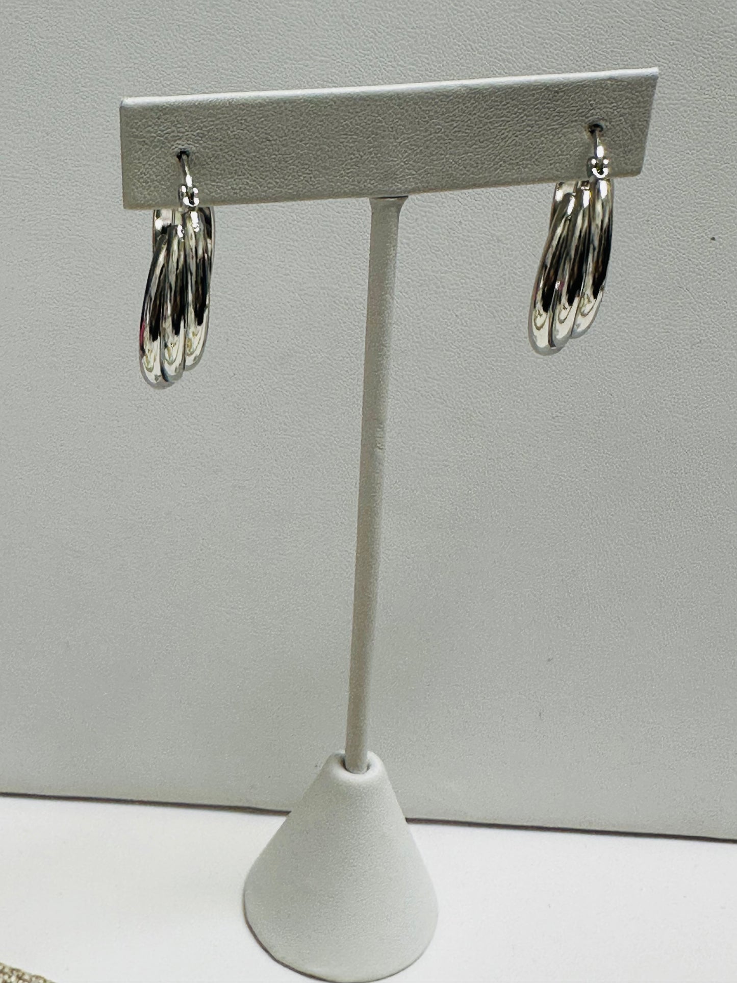 Triple Twist Hoop Earrings