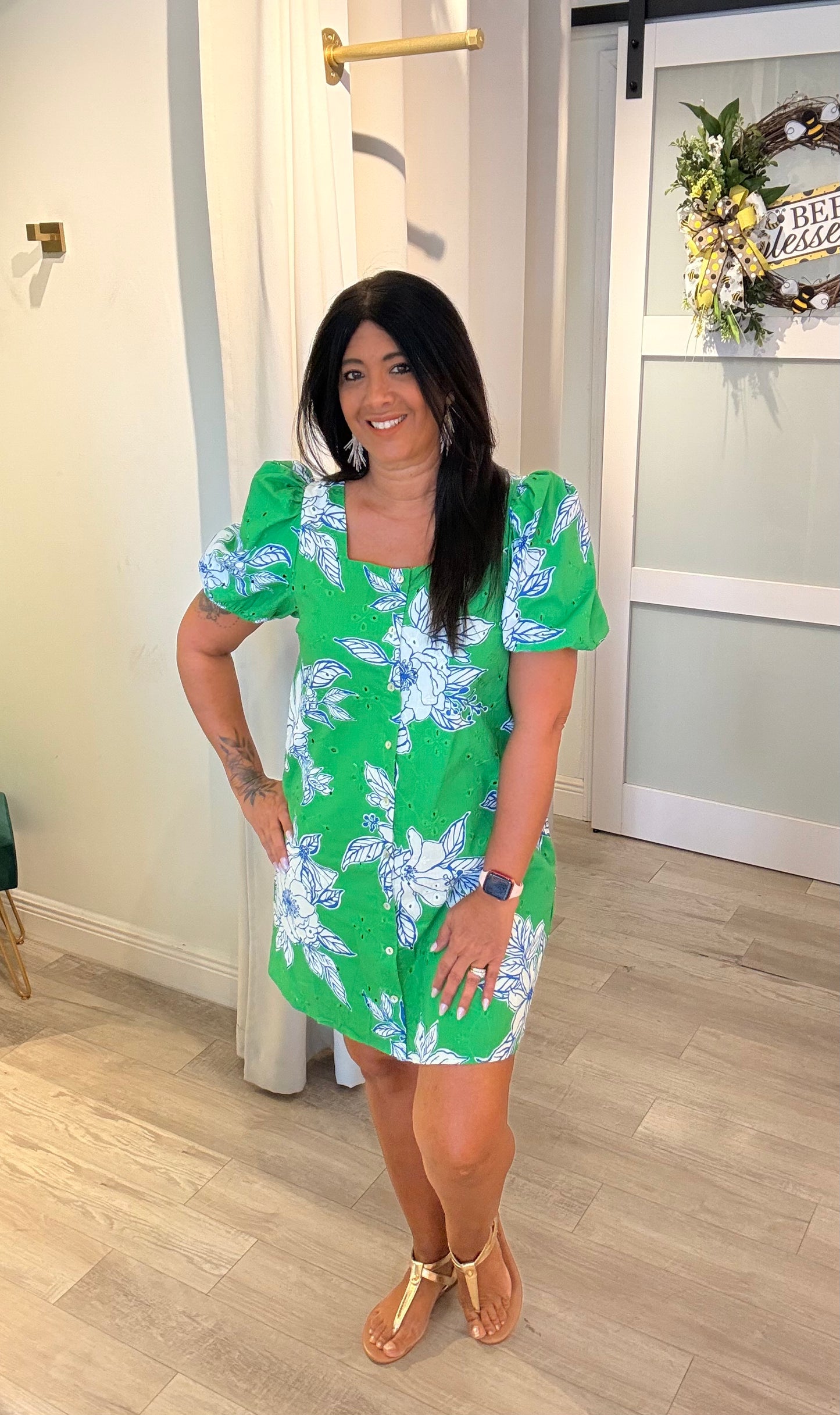 The Emerald Bloom Dress