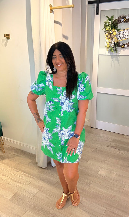 The Emerald Bloom Dress