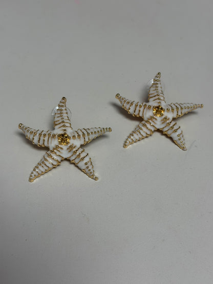 Colored Starfish Earrings