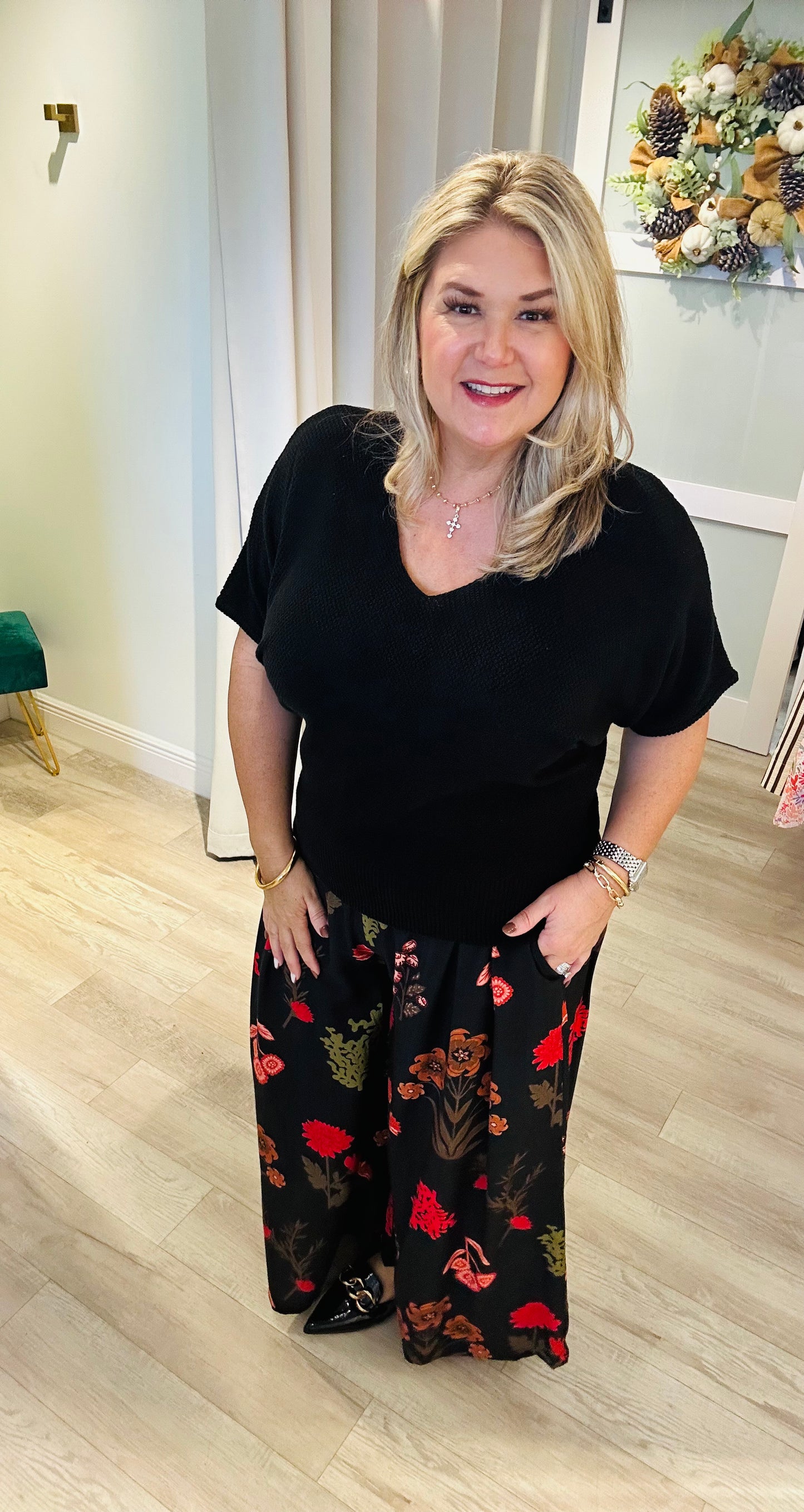 Midnight Petals Pant