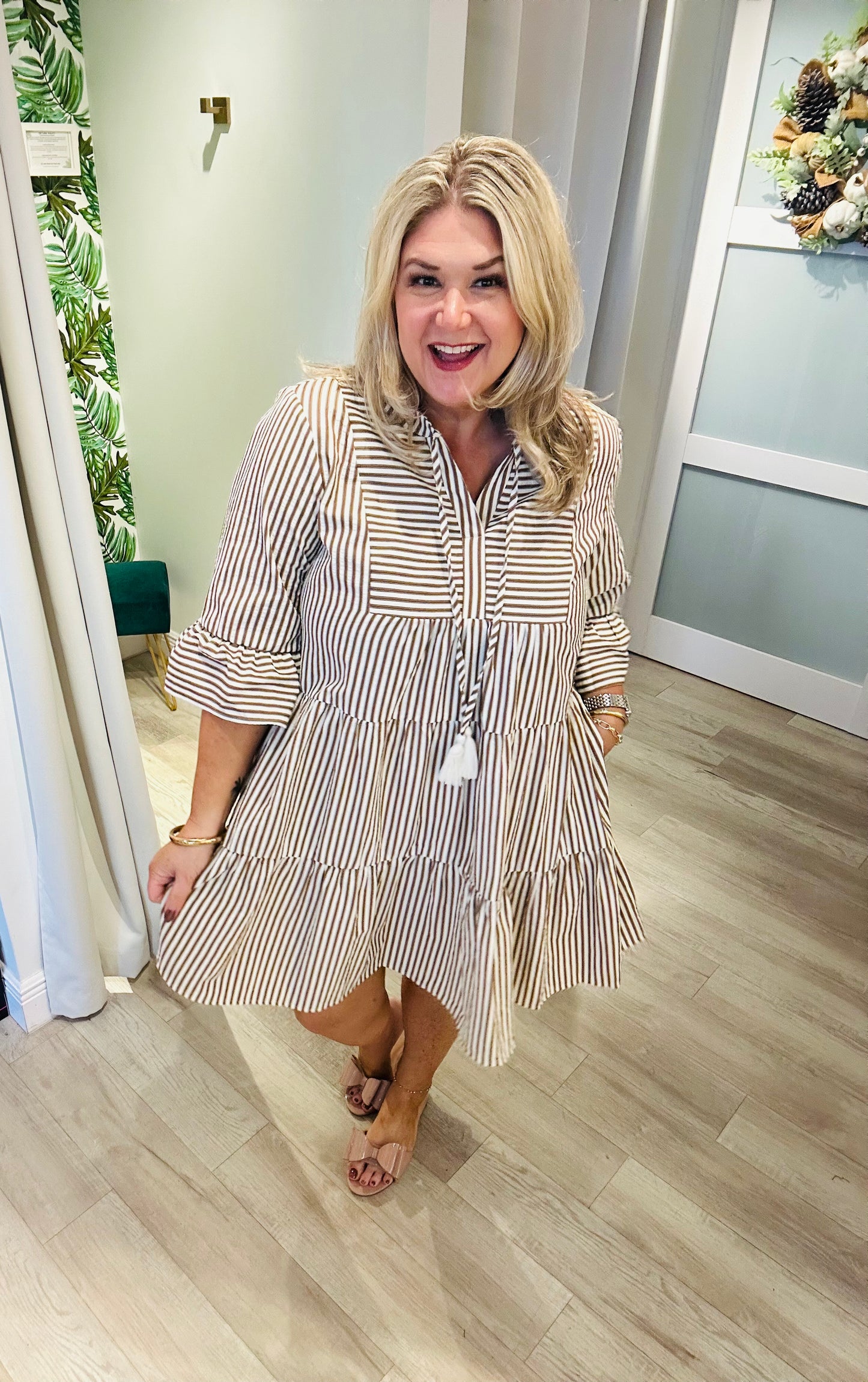 The Toasted Toffee Dress