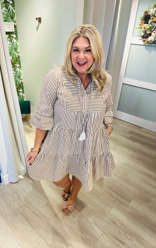 The Toasted Toffee Dress