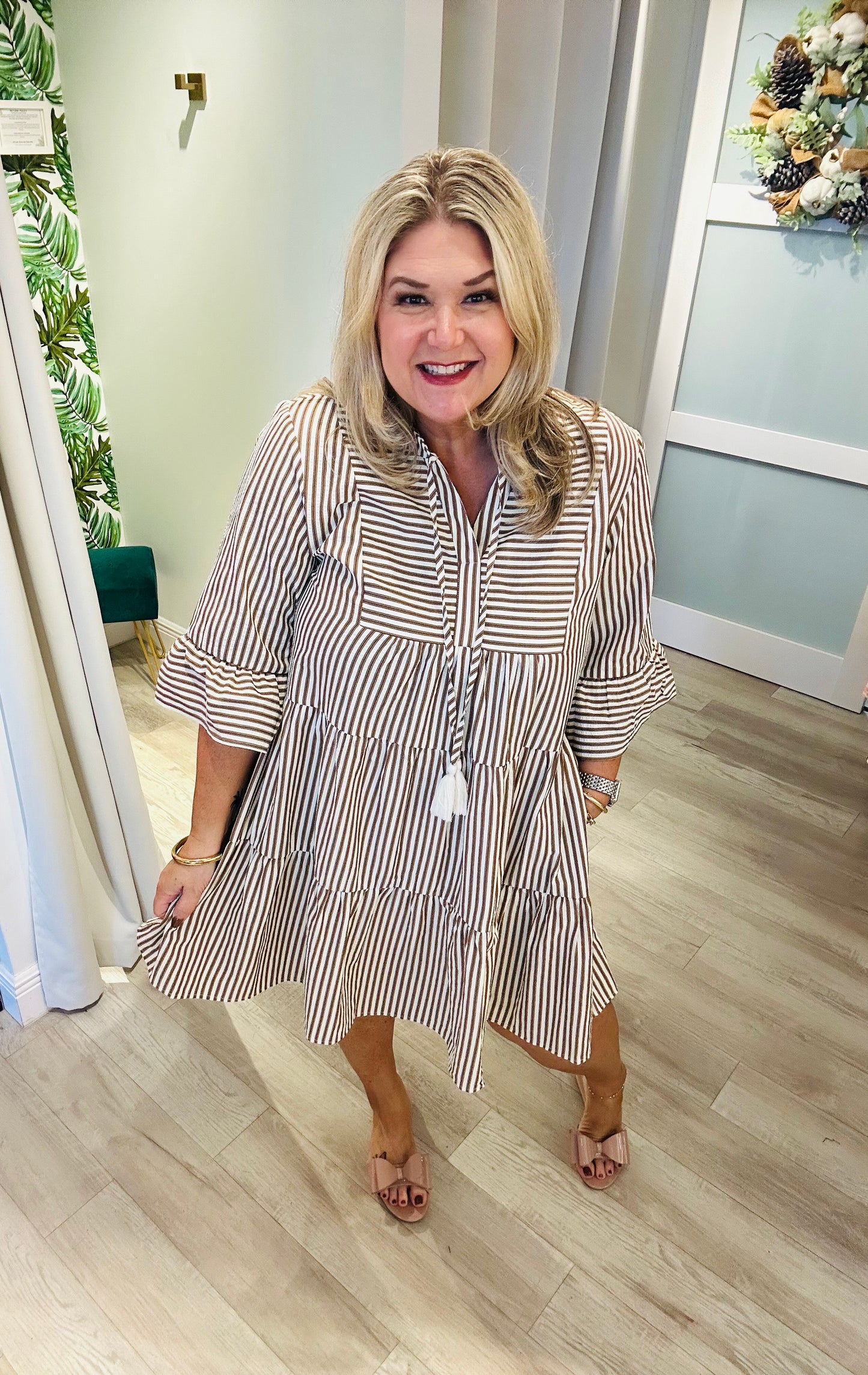 The Toasted Toffee Dress