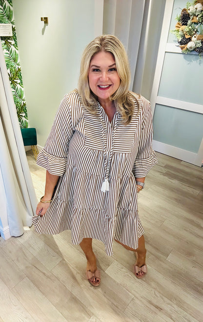 The Toasted Toffee Dress