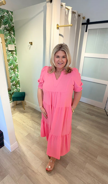 Coastal Coral Dress