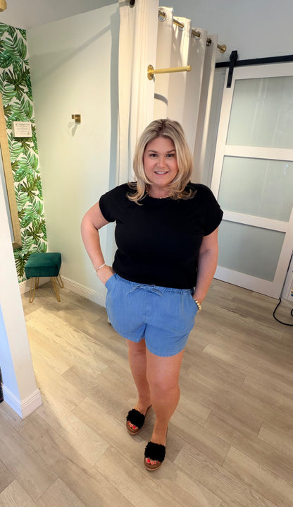 Summer Chambray Shorts