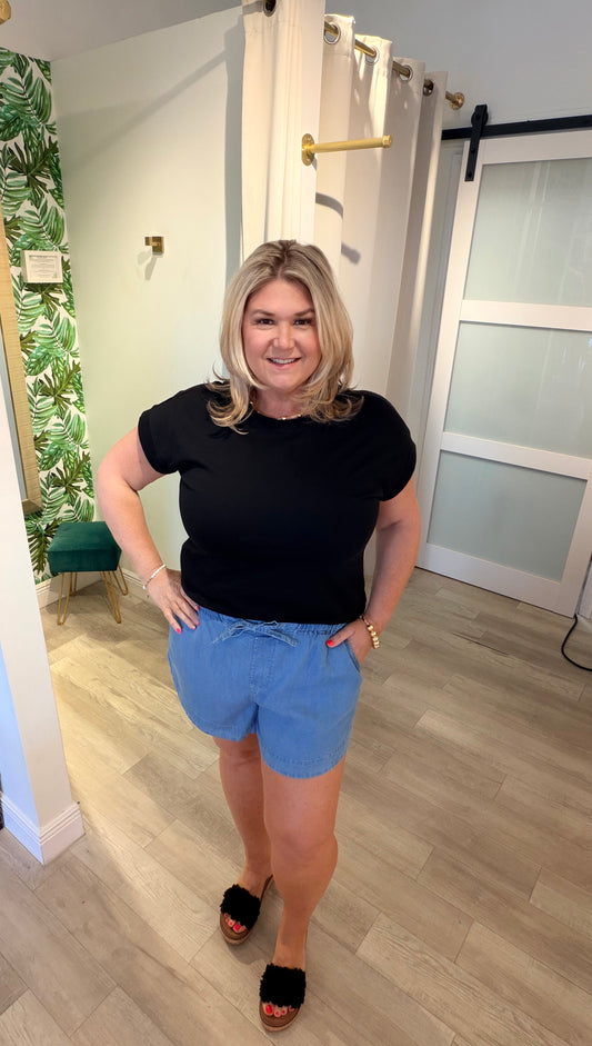 Summer Chambray Shorts