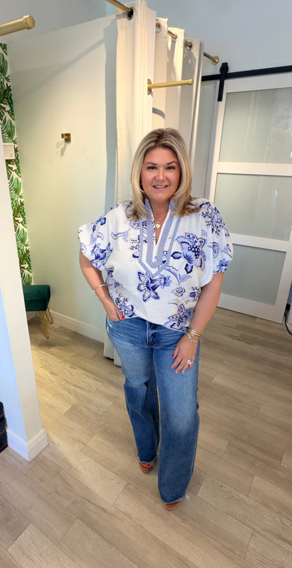 The Flower Party Top