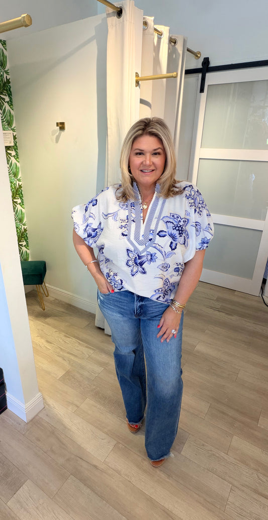 The Flower Party Top