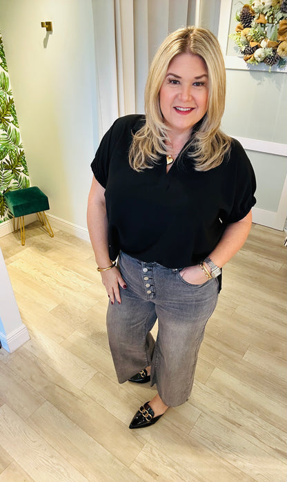 Beverly Button Fly Denim