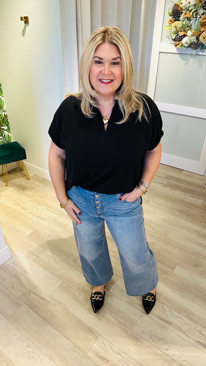 Beverly Button Fly Denim