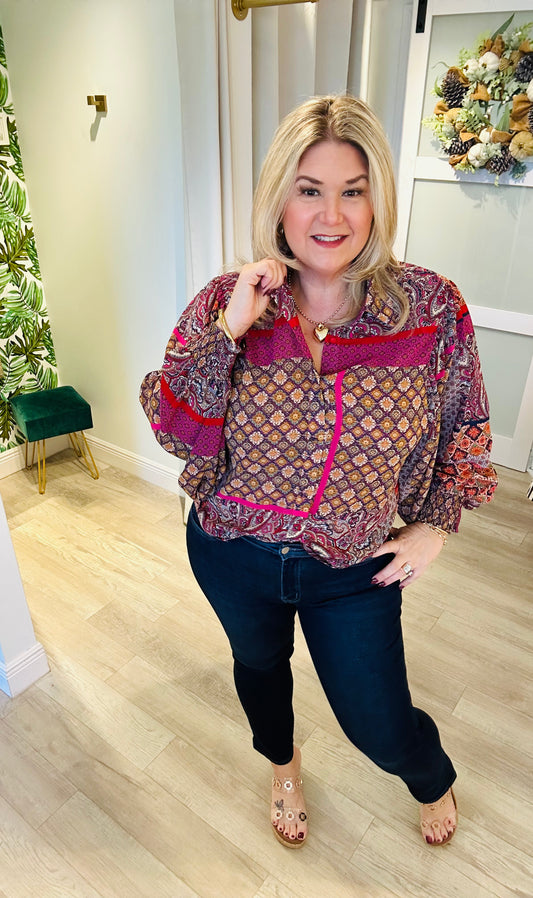 Bohemian Tapestry Top