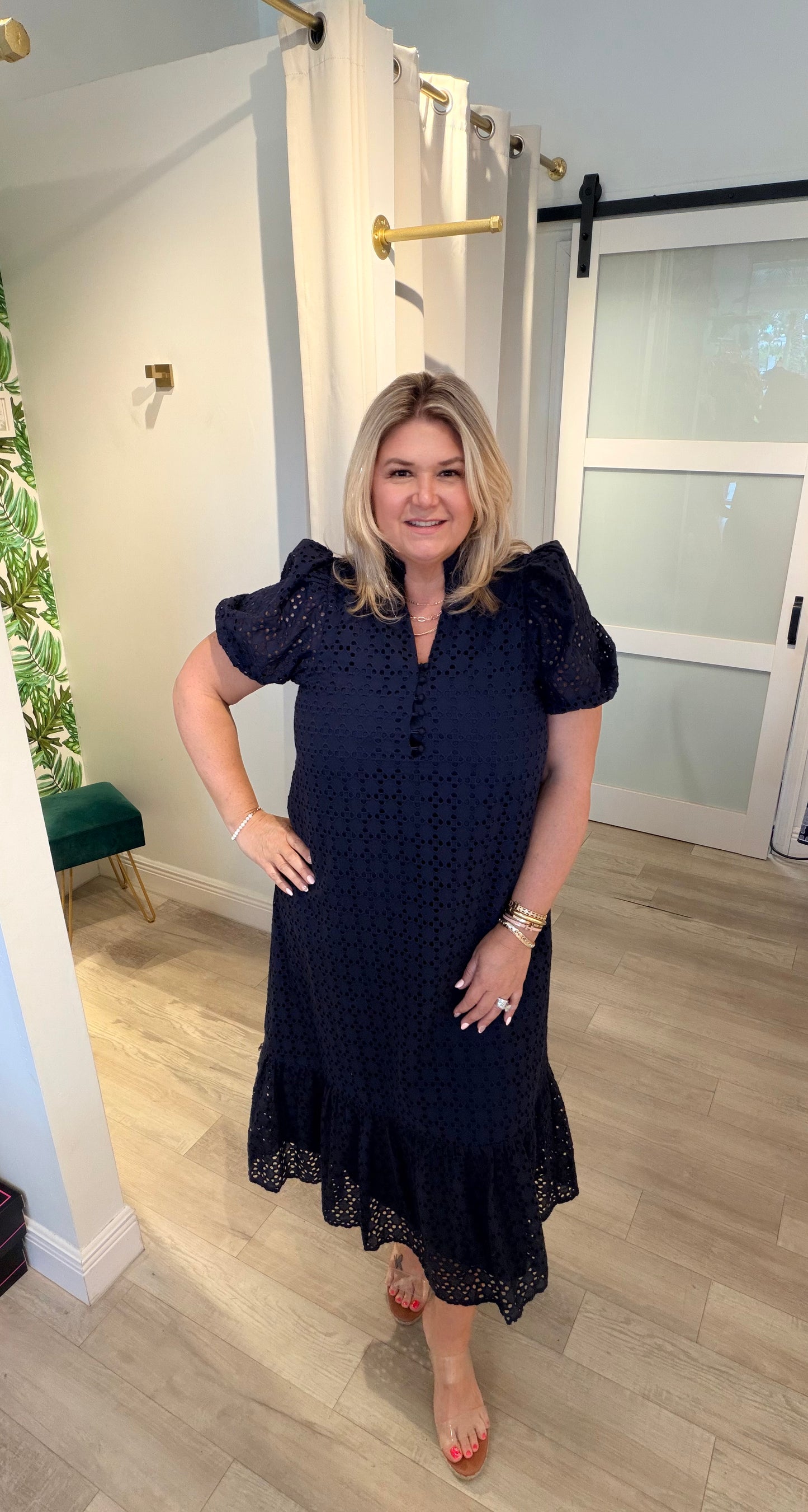 Effortless Eyelet Maxi Dress
