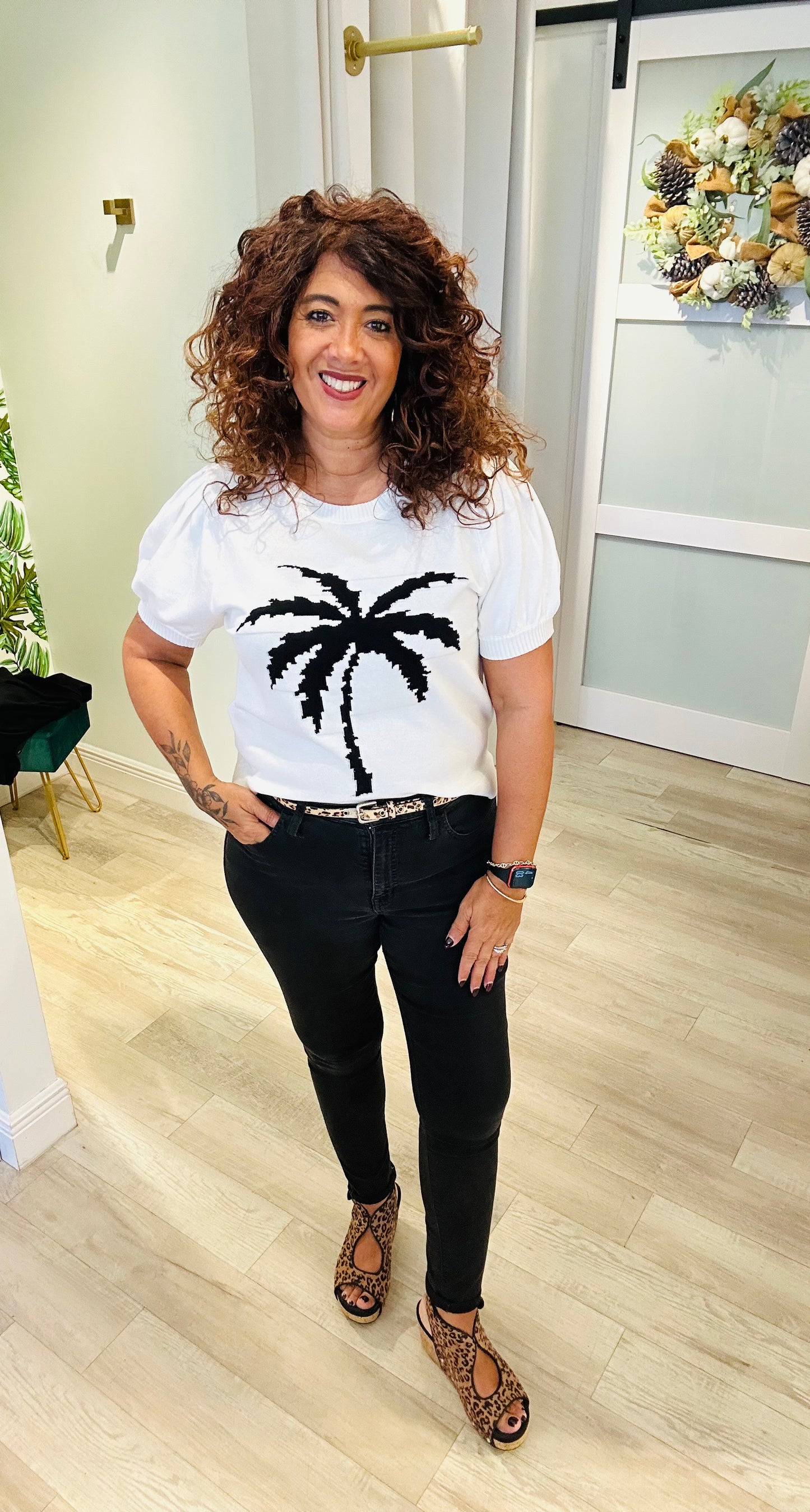Breezy Palm Sweater