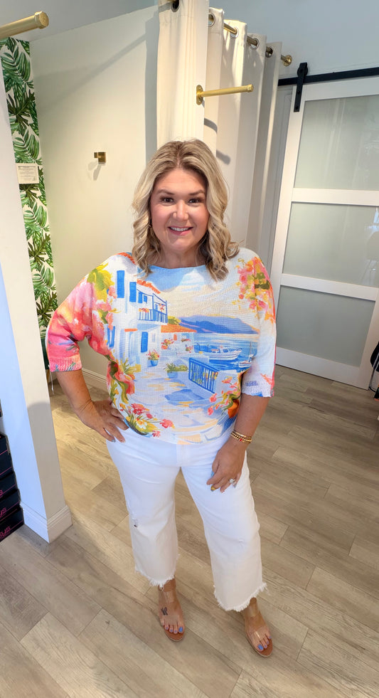 The Santorini Coast Sweater