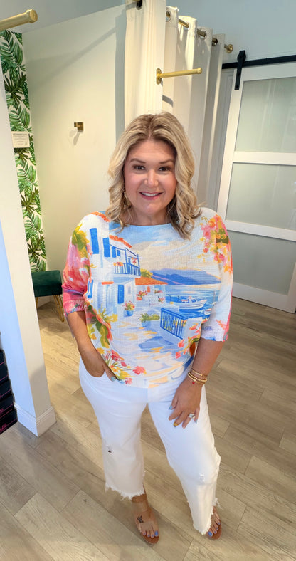 The Santorini Coast Sweater