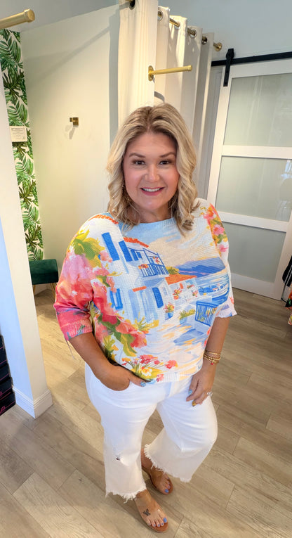 The Santorini Coast Sweater