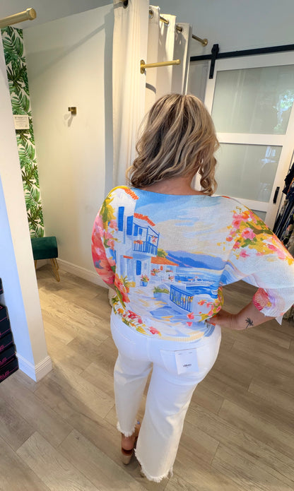 The Santorini Coast Sweater