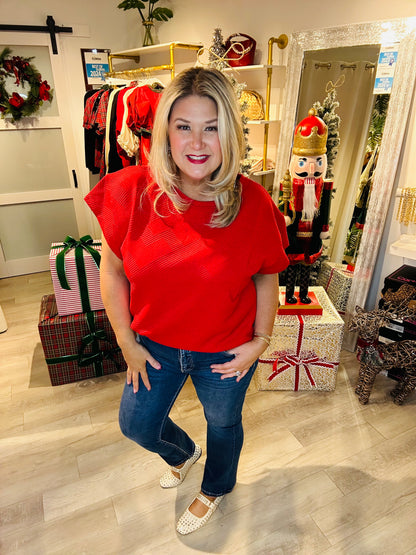 Merry & Bright Textured Top