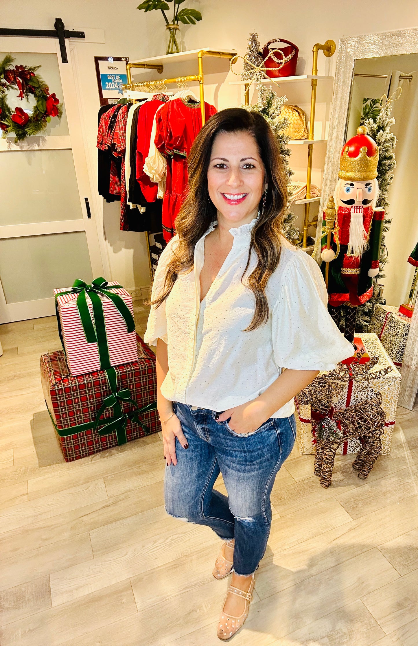 Twinkle & Tinsel Top