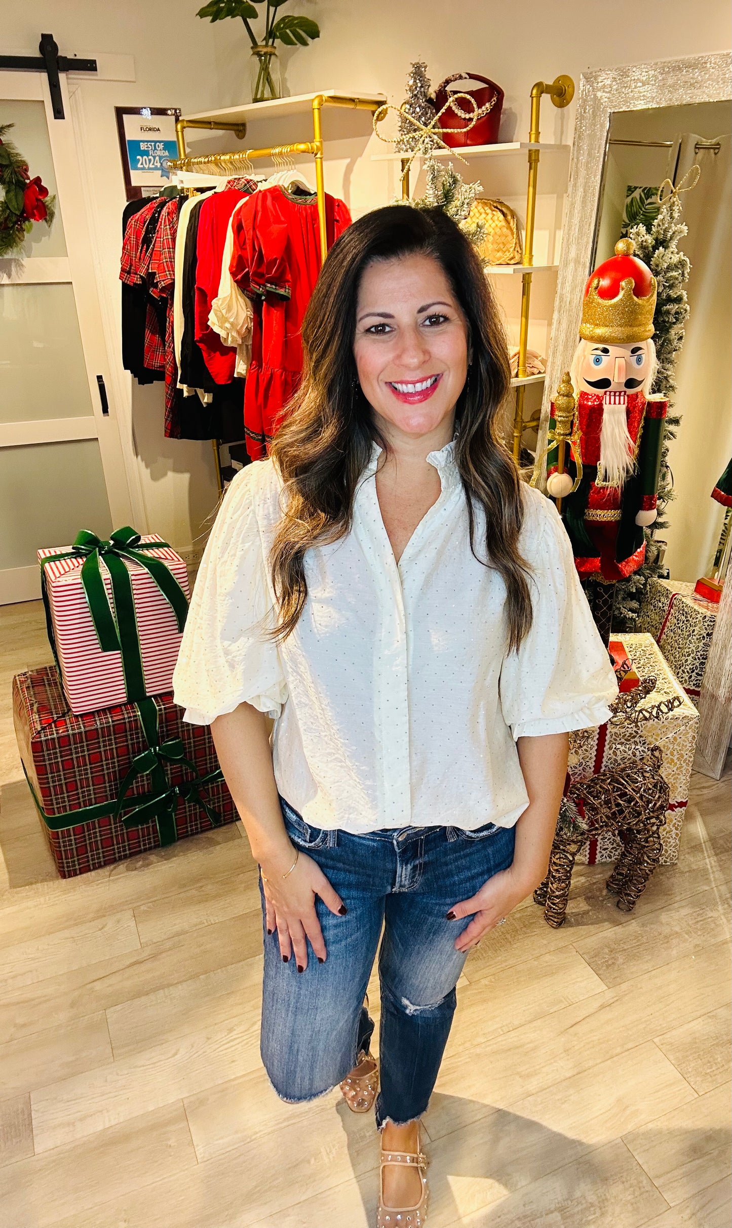 Twinkle & Tinsel Top