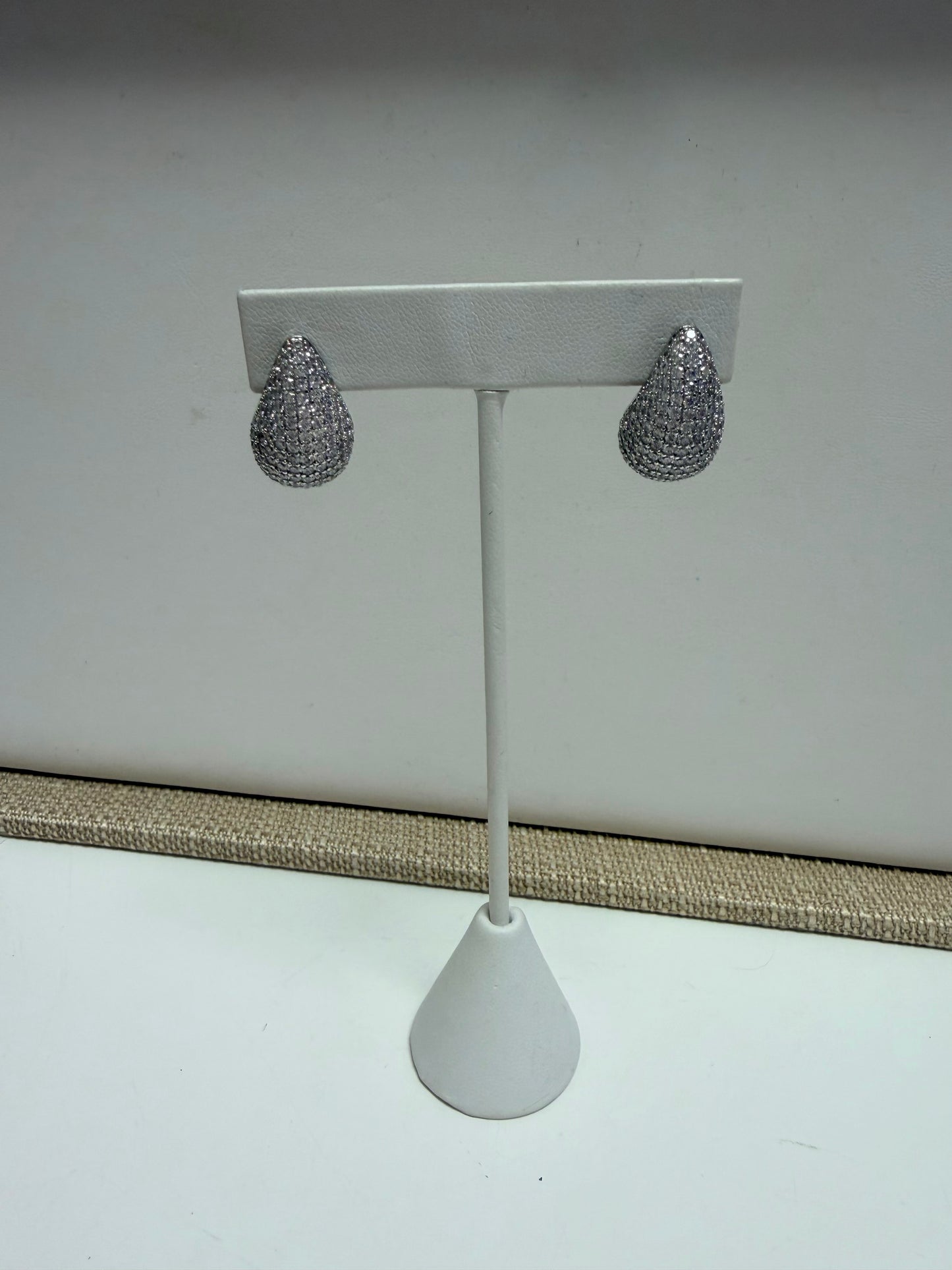 Pave Teardrop Earring