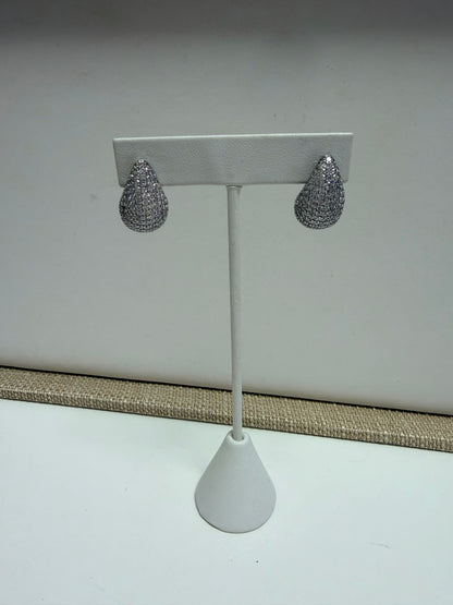 Pave Teardrop Earring