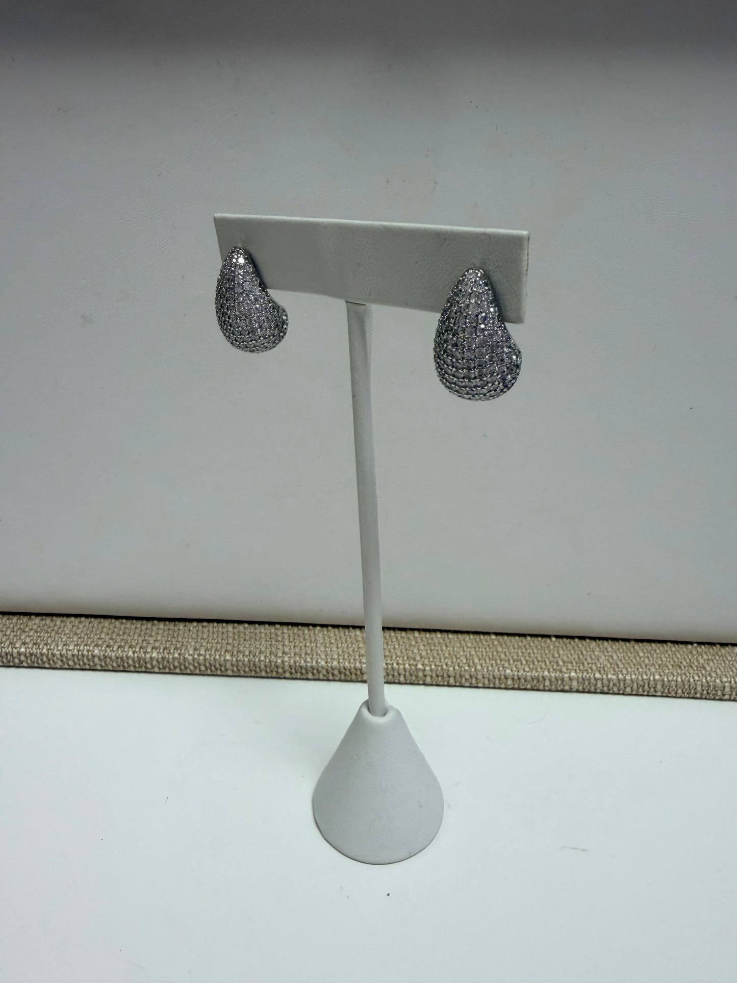 Pave Teardrop Earring