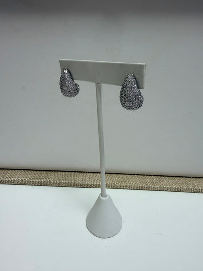 Pave Teardrop Earring