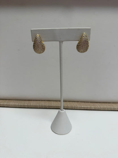 Pave Teardrop Earring