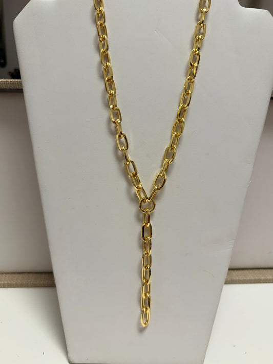 Lariat Link Chain Necklace