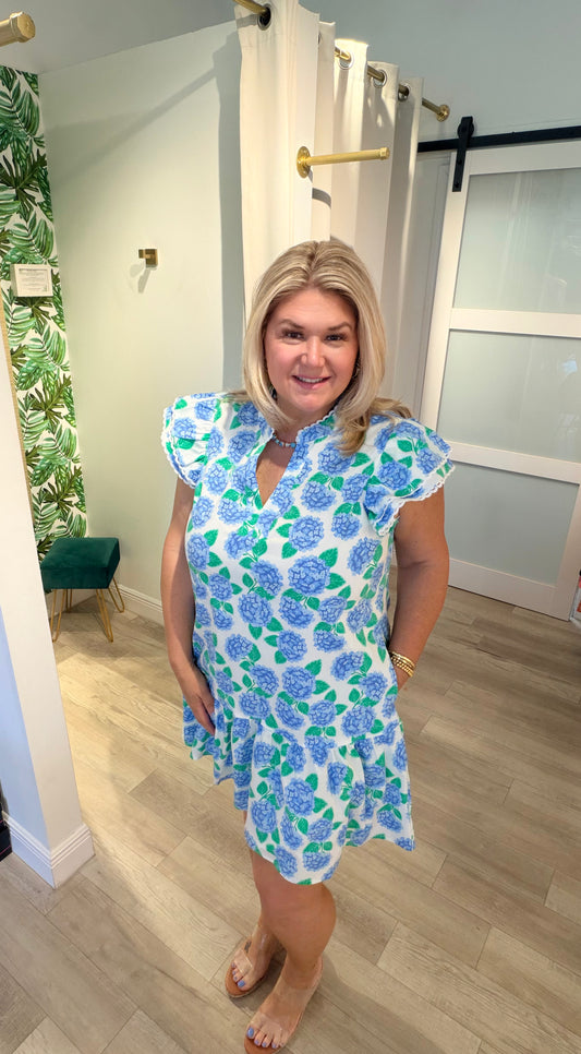 The Blue Hydrangea Dress