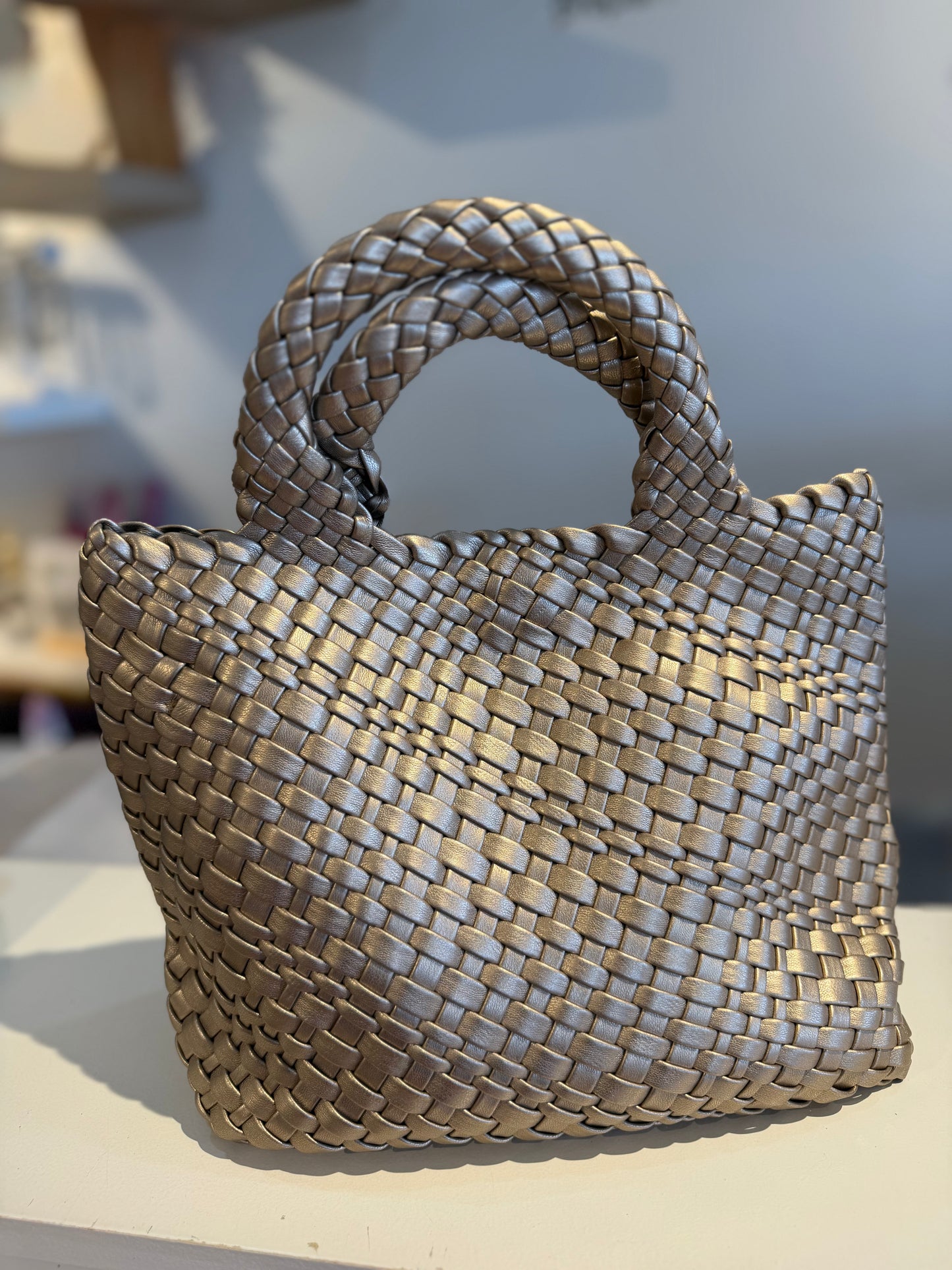 Double Handle Woven Bag