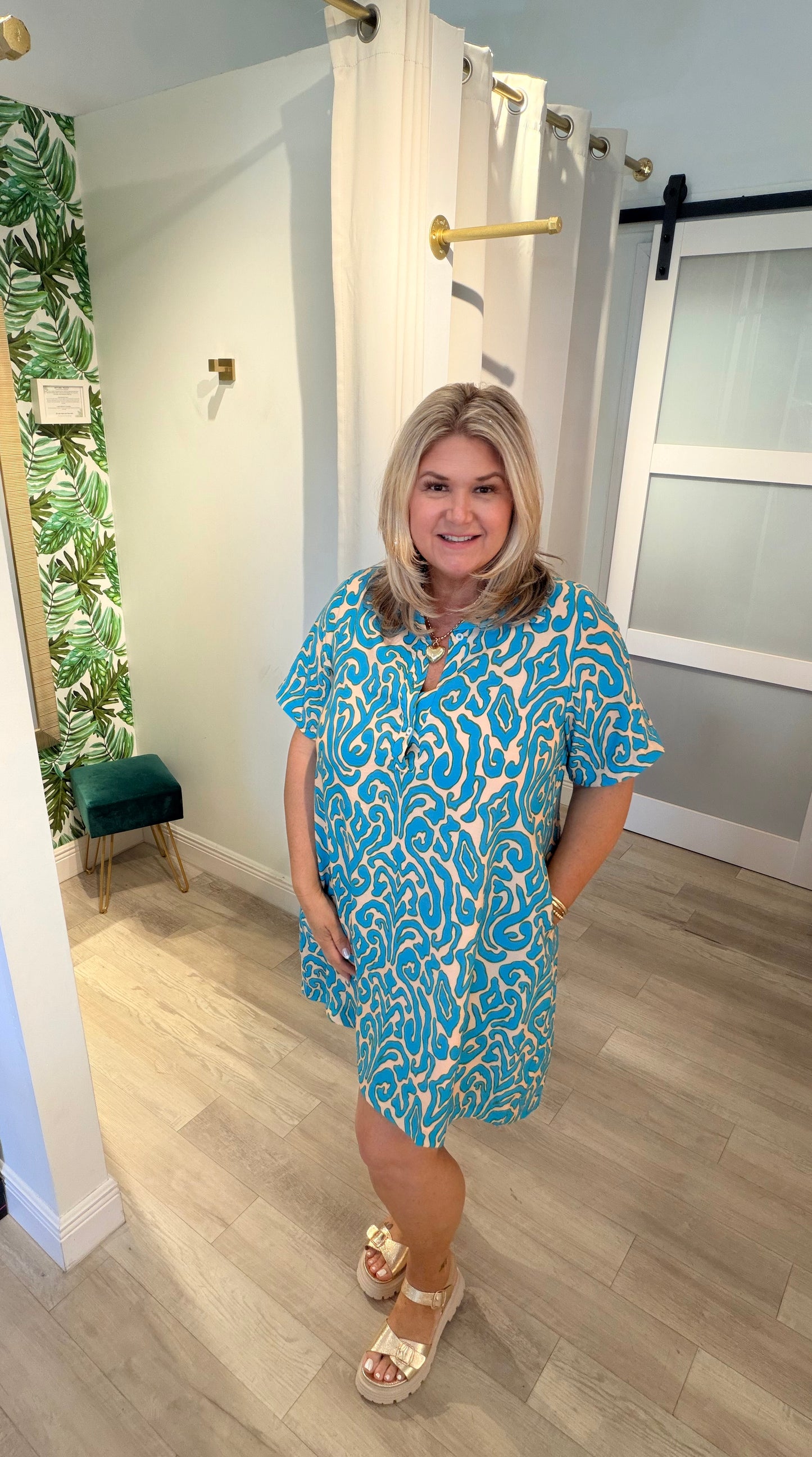 The Turquoise Tides Dress